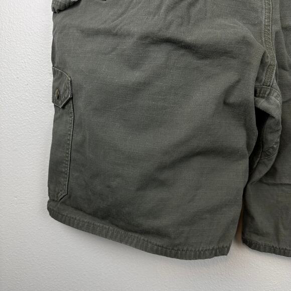 Carhartt Relaxed Fit Ripstop Cargo Work Shorts Moss Green 46 - Picture 9 of 13